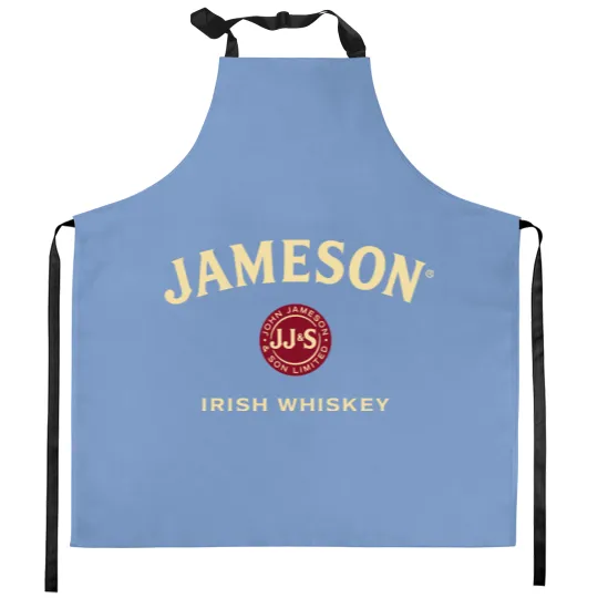 Discover Fashion Mens Jameson Irish Whiskey Logo Generic Black Kitchen Aprons