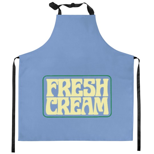 Discover Cream Band Kitchen Aprons