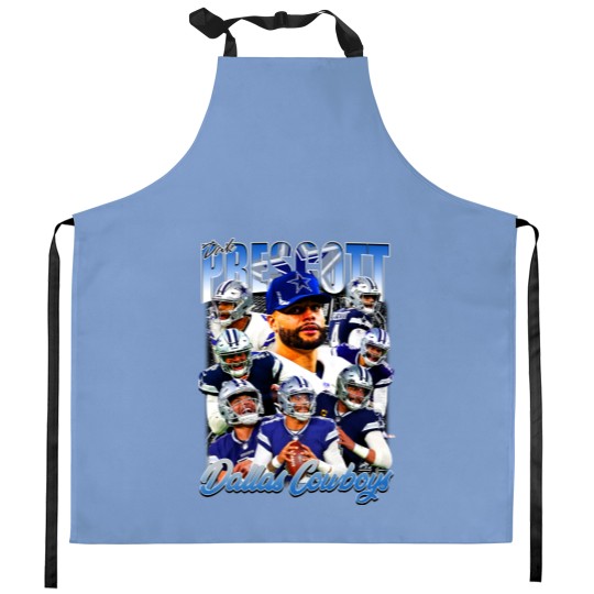 Discover Vintage 90s Graphic Style Dak Prescott Kitchen Aprons Football Kitchen Aprons