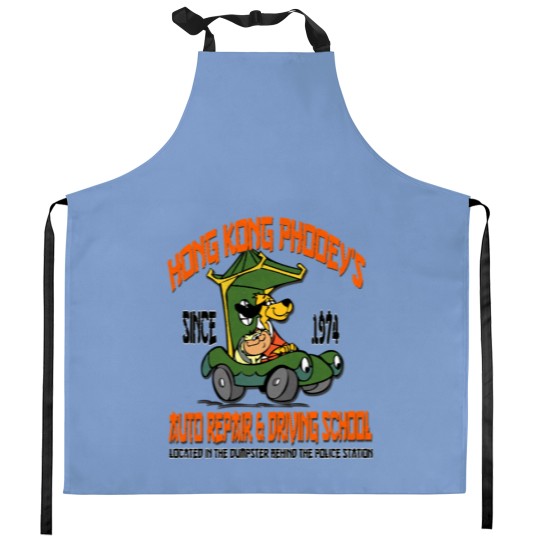 Discover Hong Kong Phooey's Auto Repair _amp_ Driving School Kitchen Aprons
