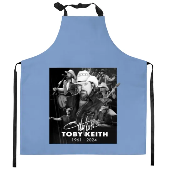 Discover Rare Collection In Memory Toby Keith 1961-2024 unisex Gift Kitchen Aprons