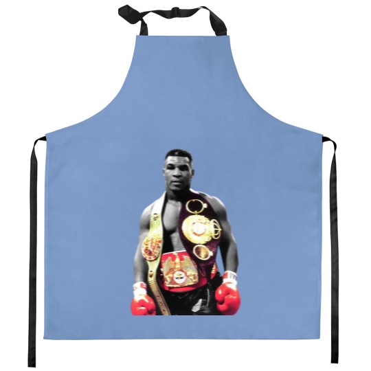 Discover Mike Tyson Boxing Men Kitchen Aprons Black Cotton Kitchen Aprons All Sizes S to 5XL