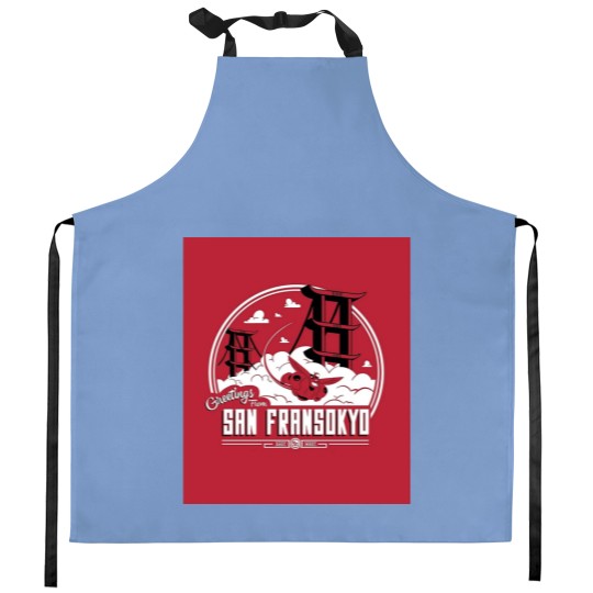 Discover San Fransokyo Greetings Kitchen Apron