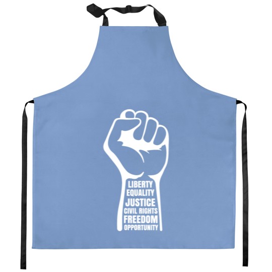 Discover Liberty Equality Justice Civil Rights Freedom Oppo Kitchen Aprons