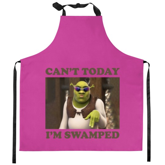 Discover Can't Today I'm Swamped Funny Shrek Kitchen Aprons