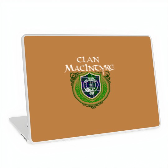 Discover MacIntyre Surname Scottish Clan Tartan Crest Badge Laptop Skins