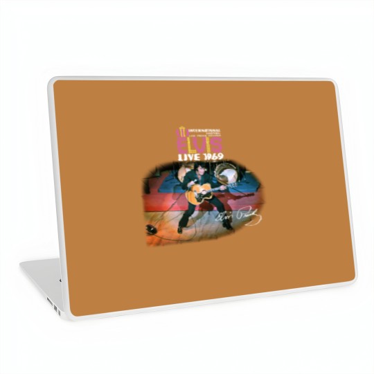 Discover Rare Elvis Presley 1969 Short Sleeve Gift For Fan Black All Size Laptop Skins