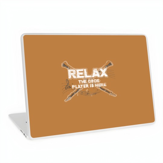 Discover Relax The Oboe Player Is Here Laptop Skins