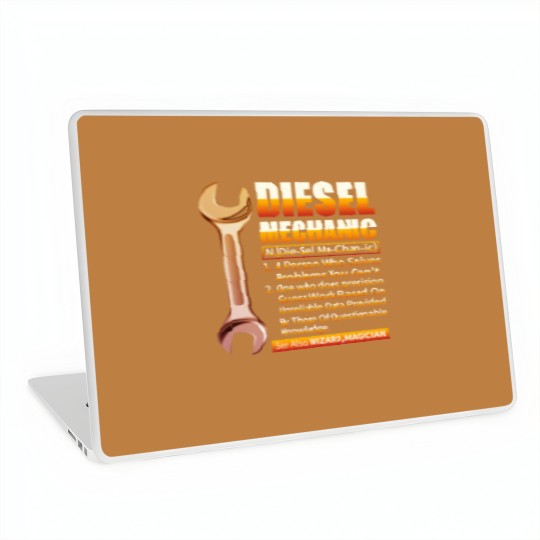 Discover Diesel Mechanic Gift Diesel Mechanic Definition Laptop Skins