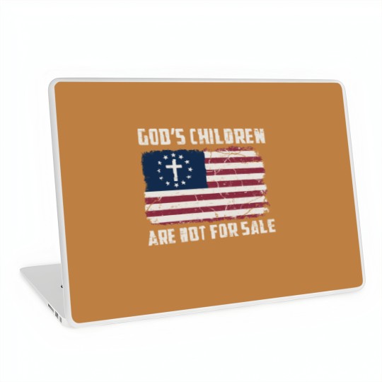 Discover God's Children Are Not For Sale Inspirational Laptop Skin