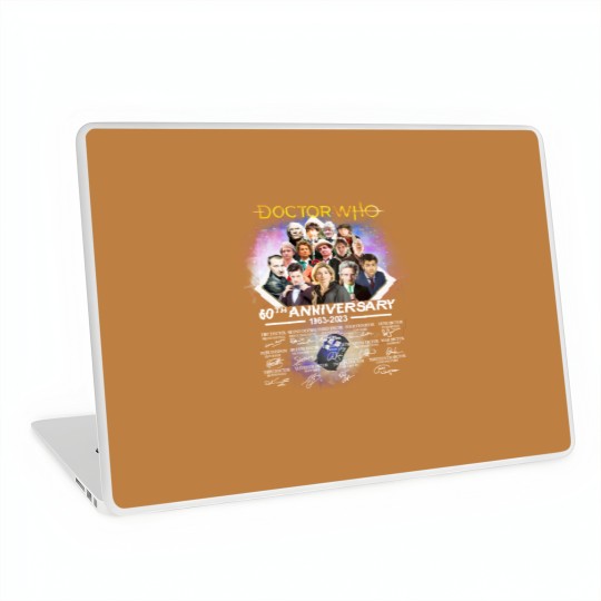 Discover Doctor Who 60th Anniversary 1963-2023 Thank You Laptop Skins