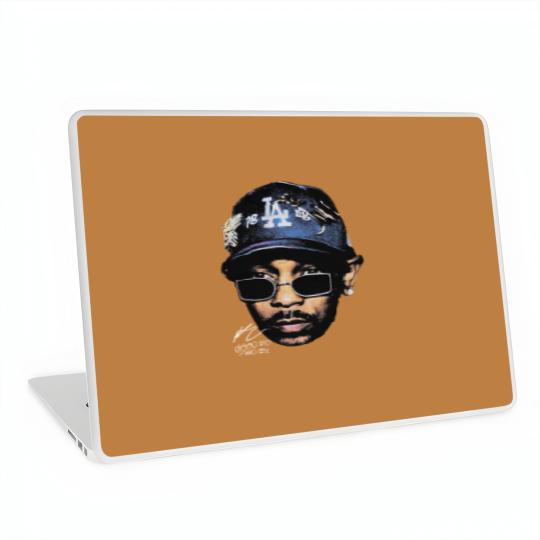 Discover Kendrick Lamar Graphic Laptop Skins, Autograph Vintage Rap Laptop Skins