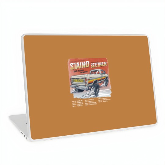 Discover Staind 2024 Tailgate Tour Laptop Skins  Staind Band Fan Laptop Skins  Tailgate 2024 Concert Sh