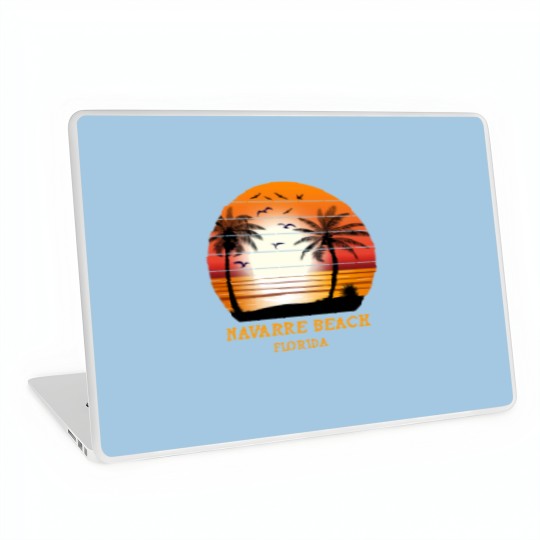 Discover Navarre Beach Florida Vintage Sunset Retro Summer Laptop Skins