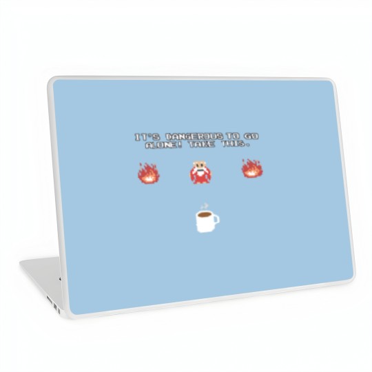 Discover Zelda Old Man Coffee Laptop Skins