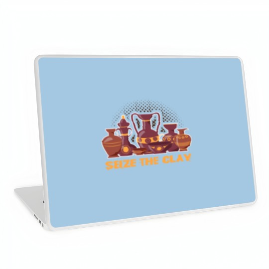 Discover Pottery Seize The Clay Pottery Pots Mud Clay Laptop Skins