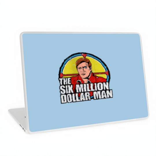 Discover Vintage Six Million dollar man - Six Million Dollar Man - Laptop Skins