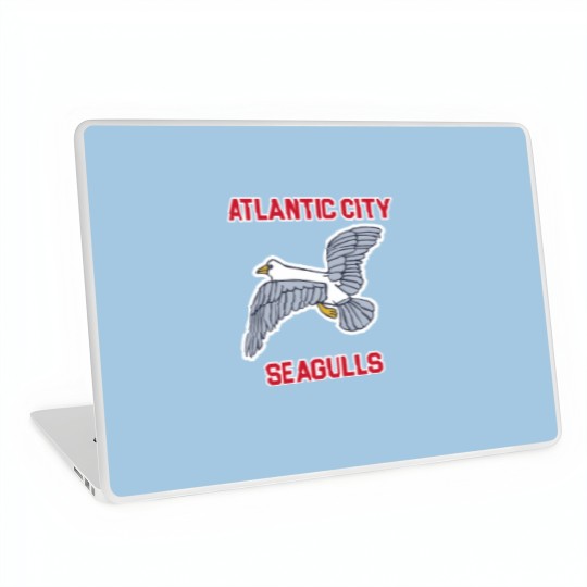 Discover Atlantic City Seagulls )( Retro Throwback Basketball Team - Atlantic City - Laptop Skins