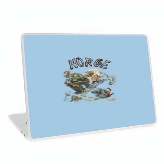 Discover 70s Norge Norway Troll Laptop Skins. Vintage 1970s Norwegian Skiing Trolls