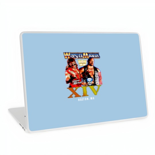 Discover New Wrestling Entertainment WrestleMania XIV 1998 Stone Cold Shawn Michaels Vintage Laptop Skins