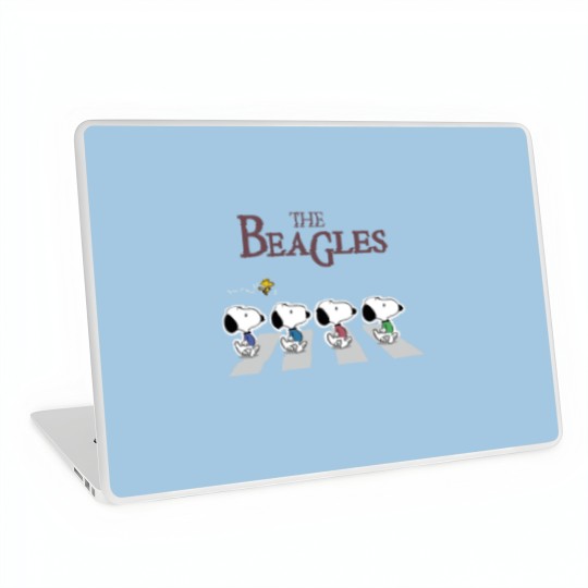 Discover The Beagles Abbey Road Inspired Laptop Skins, Snoopy Laptop Skins
