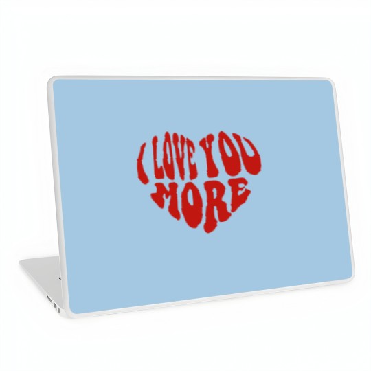 Discover Love You More Laptop Skins, Preppy Laptop Skins