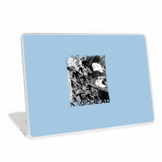 Discover Radiohead Scribble Grey Laptop Skins, A Rock Off  Laptop Skins