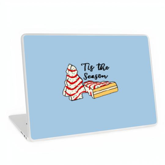Discover Embroidered Christmas Tree Cake Laptop Skin - Tis The Season Theme