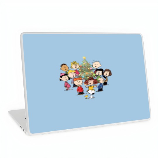Discover Snoopy Christmas Tree Laptop Skins, Snoopy And Woodstock Christmas