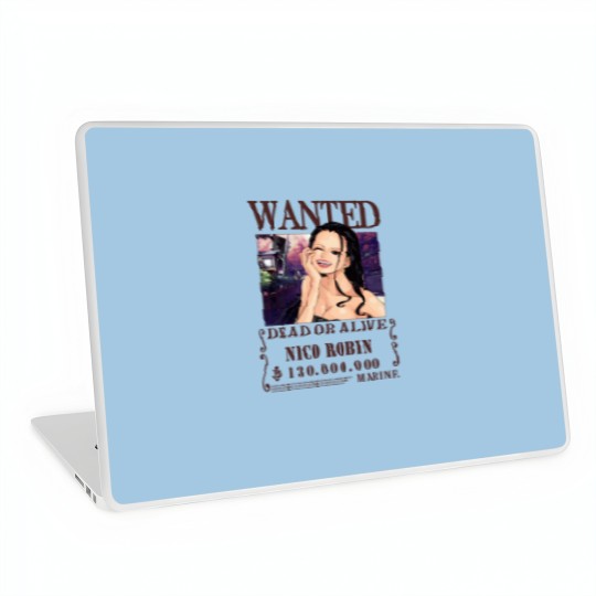 Discover Nico Robin Wanted One Piece Anime Laptop Skins