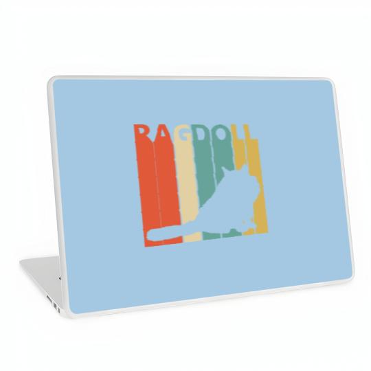 Discover Vintage Ragdoll Cat Owner Gift - Ragdoll Cat - Laptop Skins