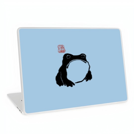 Discover Unimpressed Frog Laptop Skins, Grumpy Frog  Laptop Skins