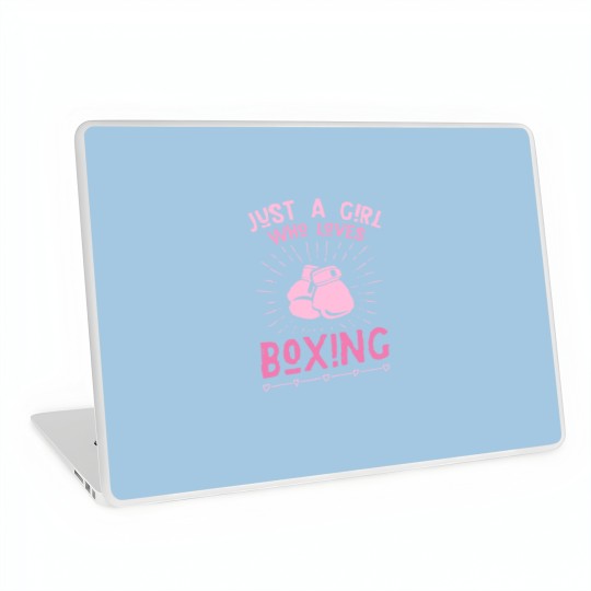 Discover Just a girl who loves boxing Laptop Skins