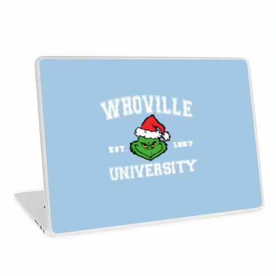 Discover Christmas Whoville University Est. 1957 Laptop Skin - Holiday Gift