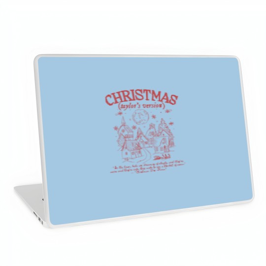 Discover Color Christmas Taylo version Laptop Skins, Swift Christmas