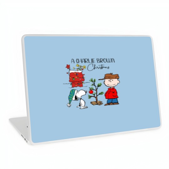 Discover Charlie Brown And Snoopy Christmas Laptop Skins, Snoopy Christmas Laptop Skins