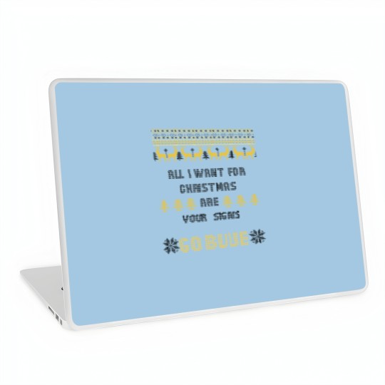 Discover Michigan Football All I Want For Christmas Are Your Signs Laptop Skins