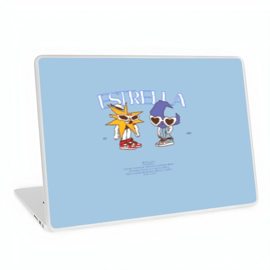 Discover MORA Merch Estrella Album Tracklist Back Design Laptop Skins Mora Graphic Laptop Skins