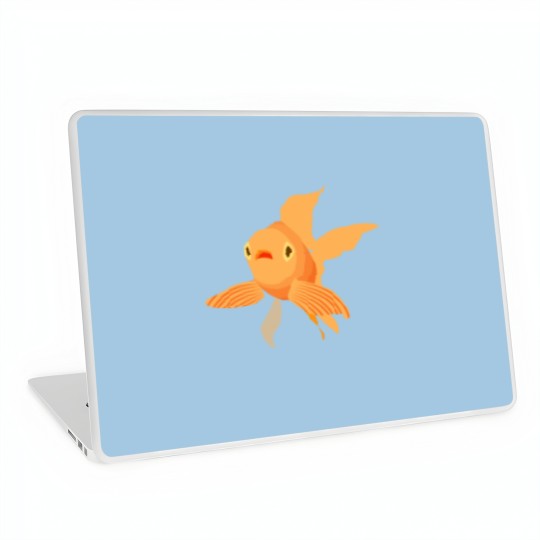 Discover beautiful goldfish funny Laptop Skins
