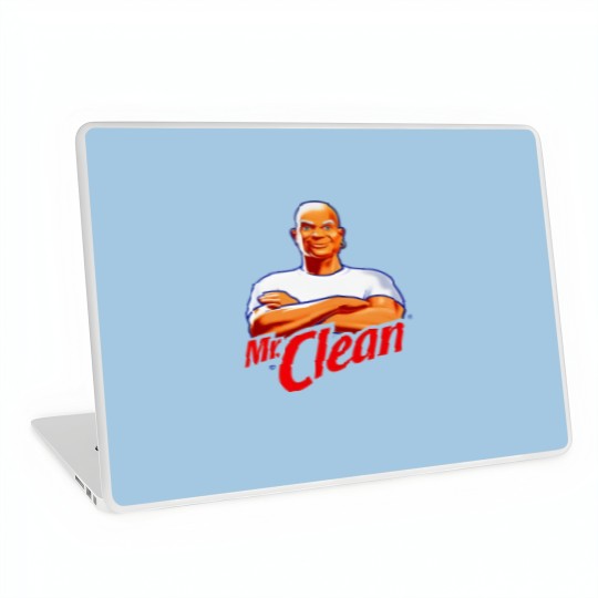 Discover Mr Clean Logo Cleaning Product Fan Laptop Skins