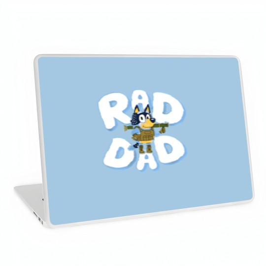 Discover Father day BlueyDad Rad Dad Laptop Skins, BlueyDad and Bandit Laptop Skins