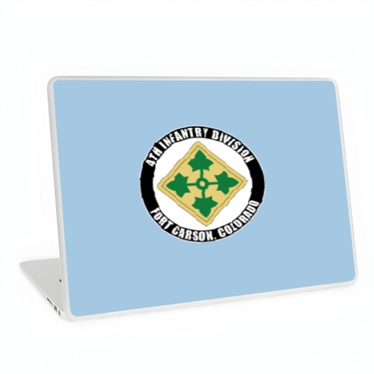 Discover 4th Infantry Division Fort Carson Colorado Emblem Laptop Skins