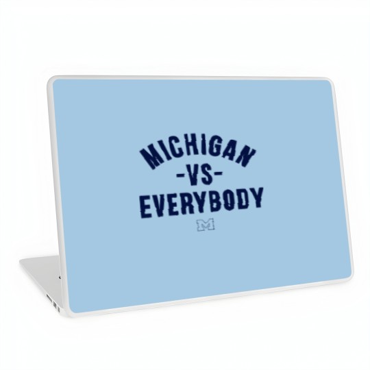 Discover Michigan Vs Everybody Laptop Skins, Wolverines Football Fan Gear, College Team Laptop Skins