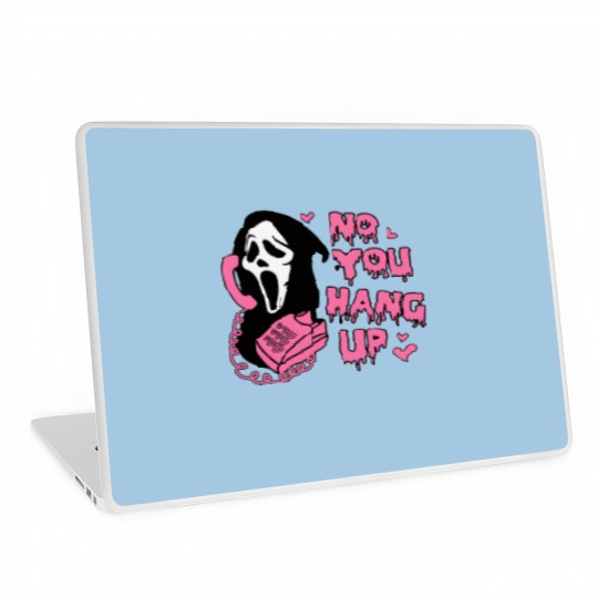 Discover Funny Ghost Face Laptop Skins - No You Hang Up Design