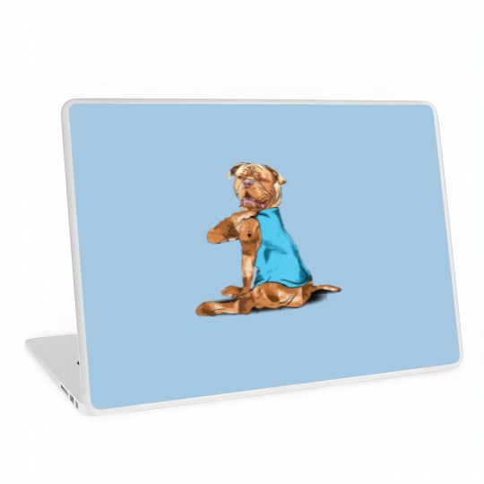 Discover Funny dogue de bordeaux Dog I Love Mom Tattoo Laptop Skins
