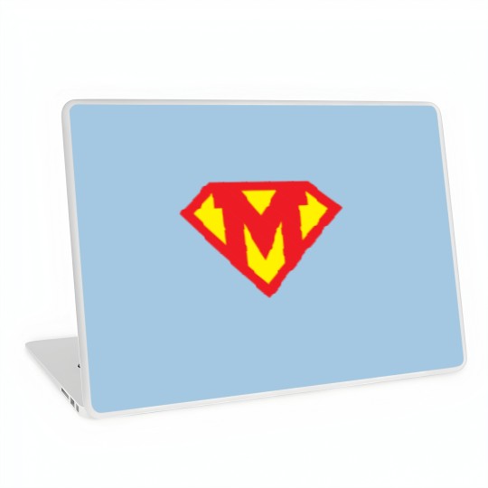 Discover Letter M Superhero Symbol Laptop Skins