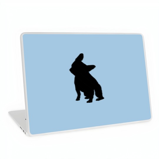 Discover French Bulldog Head Tilt Apparel, Frenchie Head Ti Laptop Skins