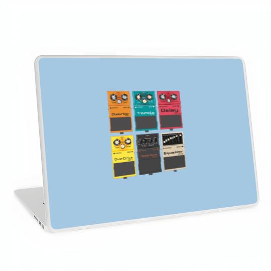 Discover Guitar Effects Pedal (Pedal Board) - Musical Instrument - Laptop Skins
