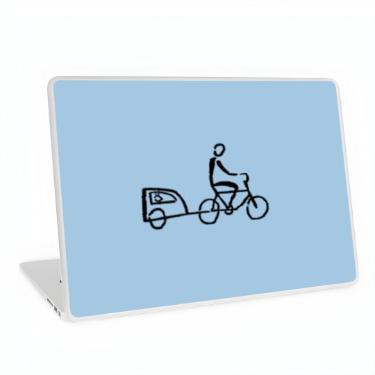 Discover Bike Trailer Laptop Skins