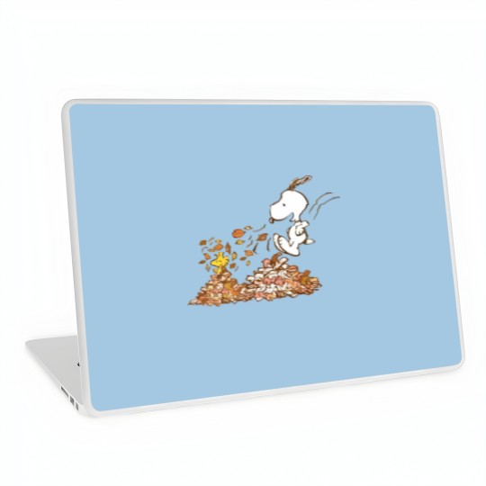Discover Snoopy Leaf Pile Graphic Laptop Skins